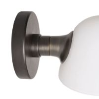 Billede af Made By Hand Fuse Single Væglampe H: 10 cm - Sten/Hvid Opalglas
