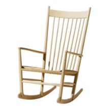 Billede af Fredericia Furniture 16000 J16 Wegner Gyngestol H: 107 cm - Natur Flet/Lys Olieret Eg